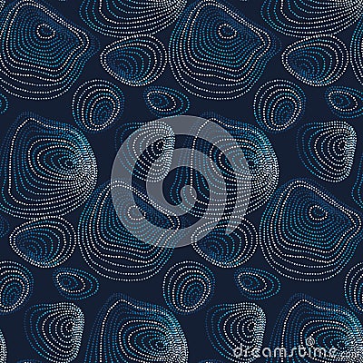 Luxury abstract seamless pattern inspired by natural stone shape Vector Illustration