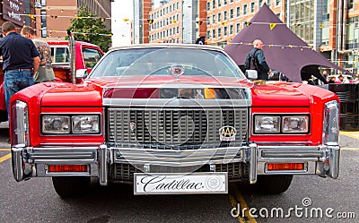 Luxury American Oldtimer Cadillac Eldorado 1978. Front view Editorial Stock Photo