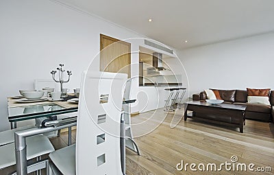 Luxury apartment Stock Photo