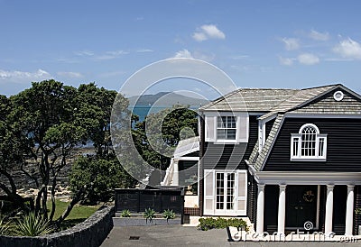 Luxury Beach House Stock Photo