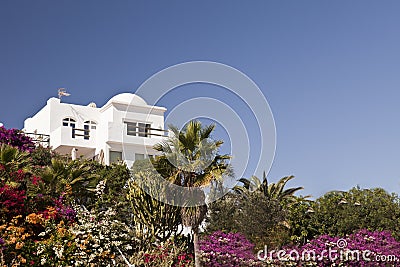 Luxury beachfront holiday villas. Atlantic Ocean. Stock Photo