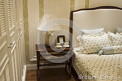 Luxury bedroom Stock Photo