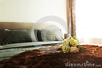 Luxury bedroom Stock Photo