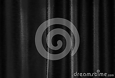 Luxury black silk curtain texture for background and design art work Stock Photo