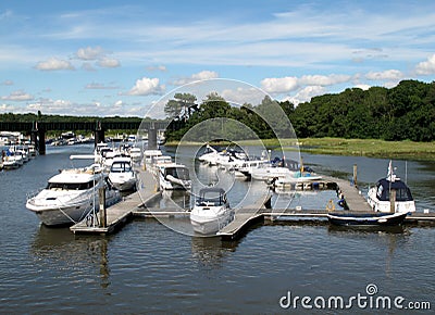 Luxury boats Stock Photo