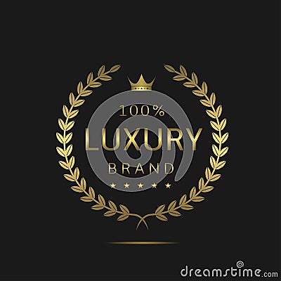 Luxury brand label Vector Illustration