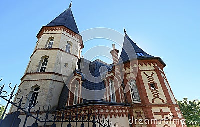 Luxury buildings on the coastline of Trouville, famous french resort in Normandy Stock Photo