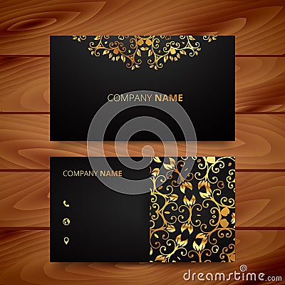 Luxury business card Vector Illustration