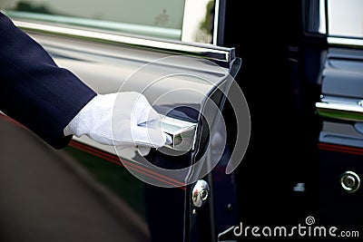 Luxury Chauffeur service Stock Photo