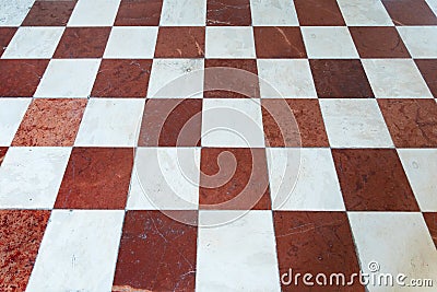 Luxury chess pattern marble floor Stock Photo