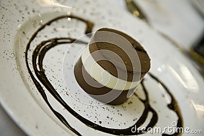 Luxury Chocolate Dessert Stock Photo