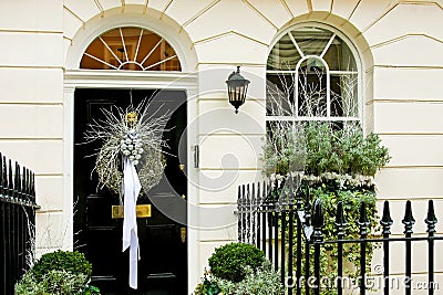 Luxury Christmas door Stock Photo