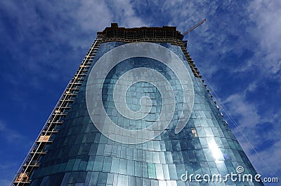 Luxury Condo Building Waiea under construction Editorial Stock Photo