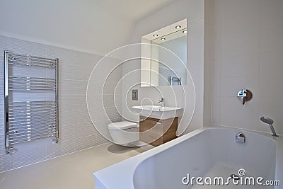 Luxury contemporary bathroom Stock Photo