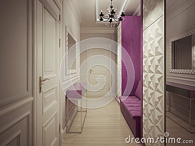 Luxury corridor interior Editorial Stock Photo