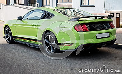 luxury coupe Ford Mustang Editorial Stock Photo