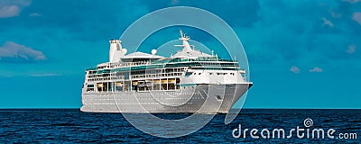 Luxury cruise liner in travel Stock Photo