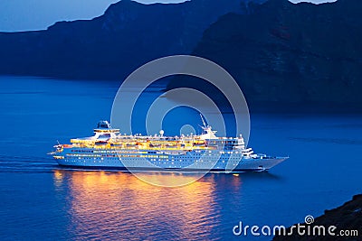 Luxury Cruise Ship Stock Photo