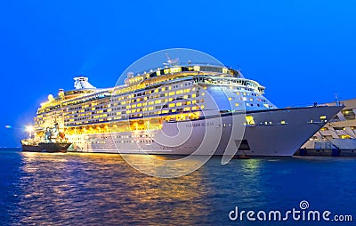 Luxury Cruise Ship Editorial Stock Photo