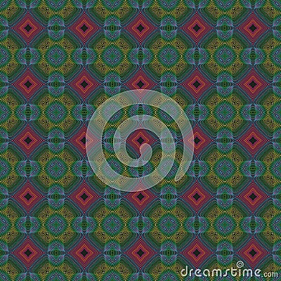 Unique Damask Seamless Colorful Background Pattern Texture.Ornamental Abstract Vector Illustration.Geometric Diamond Tile Pattern Vector Illustration