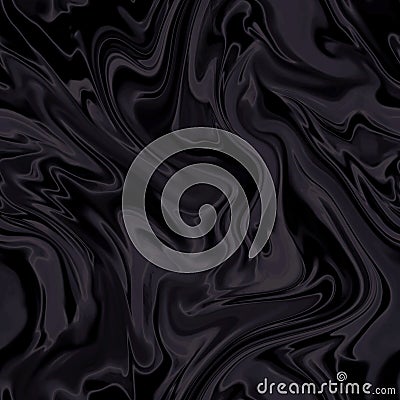 Luxury dark fabric seamless texture. Liquid wave folds silk. Smooth elegant satin material with wrinkles and creases. Stock Photo
