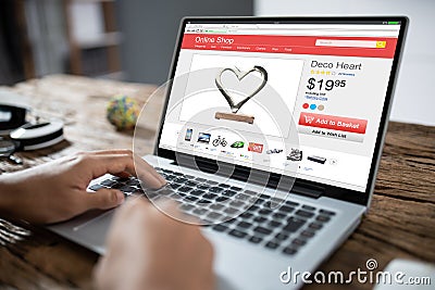 Luxury Designer Home Decor Online Shop Stock Photo