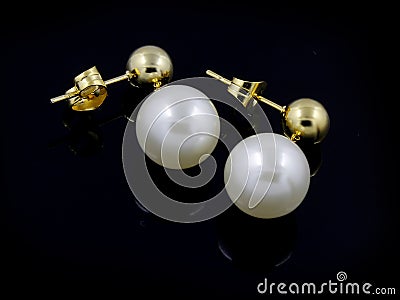 Luxury earrings for women Stock Photo