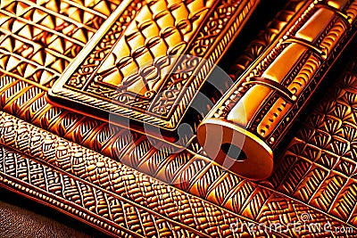 luxury elegant embossed paper leather texture Stock Photo