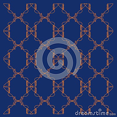 Luxury exotic VINT. Wellness mandalas blue--gold Stock Photo