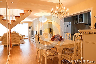 Luxury expensive house interior Stock Photo