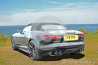 Luxury f type jaguar Editorial Stock Photo