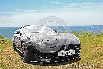 Luxury f type jaguar Editorial Stock Photo