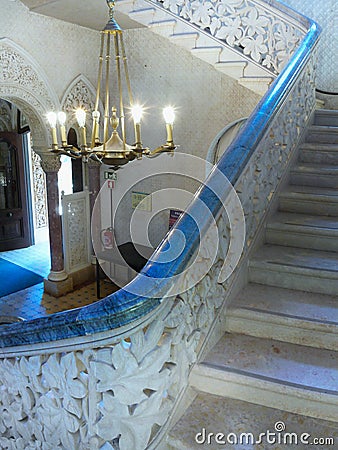 Luxury Fairytale Palace Interior Editorial Stock Photo