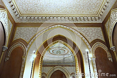 Luxury Fairytale Palace Interior Editorial Stock Photo
