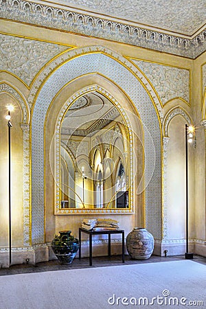 Luxury Fairytale Palace Interior Editorial Stock Photo