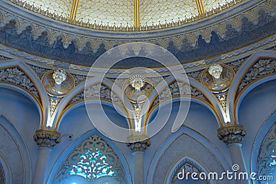 Luxury Fairytale Palace Interior Editorial Stock Photo