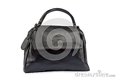 Luxury female leather bag Stock Photo