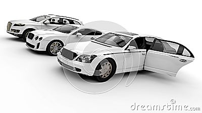 Luxury Fleet Stock Photo