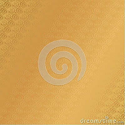 Luxury golden background transition wallpaper heart pattern Vector Illustration