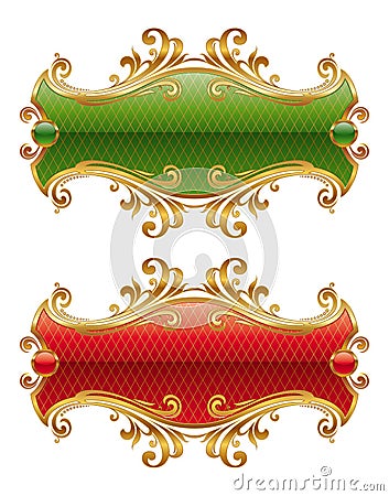 Luxury golden frame Vector Illustration