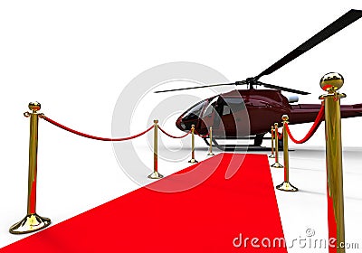 Luxury helicopter Stock Photo