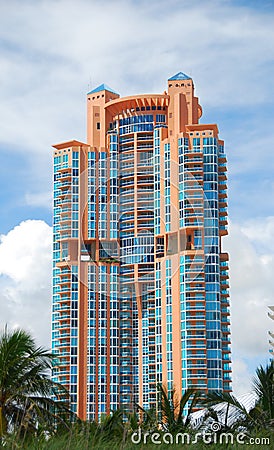 Luxury hi rise condominium Stock Photo