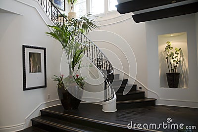 Luxury home hallway. Stock Photo