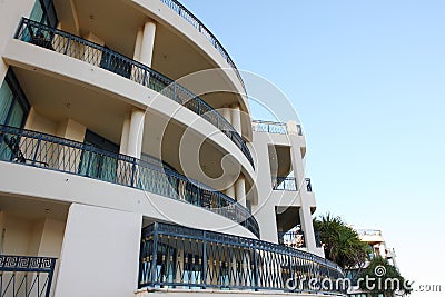 Luxury hotel balcony Stock Photo