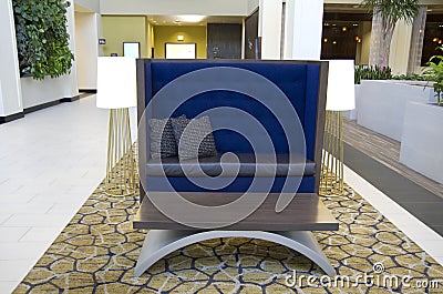 Luxury hotel lobby Stock Photo