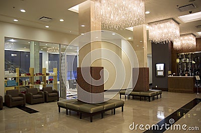 Luxury hotel lobby Editorial Stock Photo