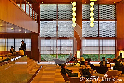 The luxury Hotel Okura in Tokyo, Japan Editorial Stock Photo