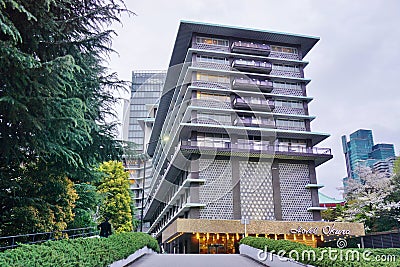 The luxury Hotel Okura in Tokyo, Japan Editorial Stock Photo