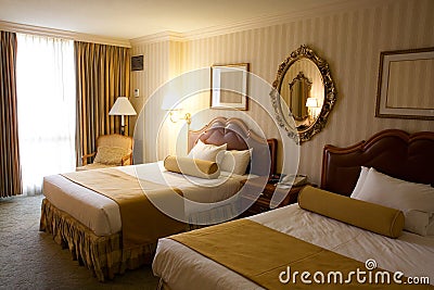 Luxury Hotel Room Stock Photo