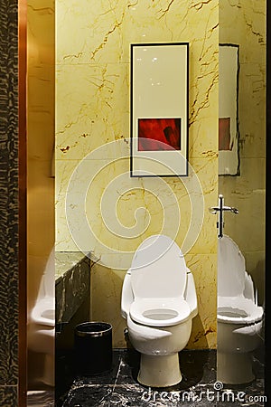 Luxury hotel washroom Stock Photo